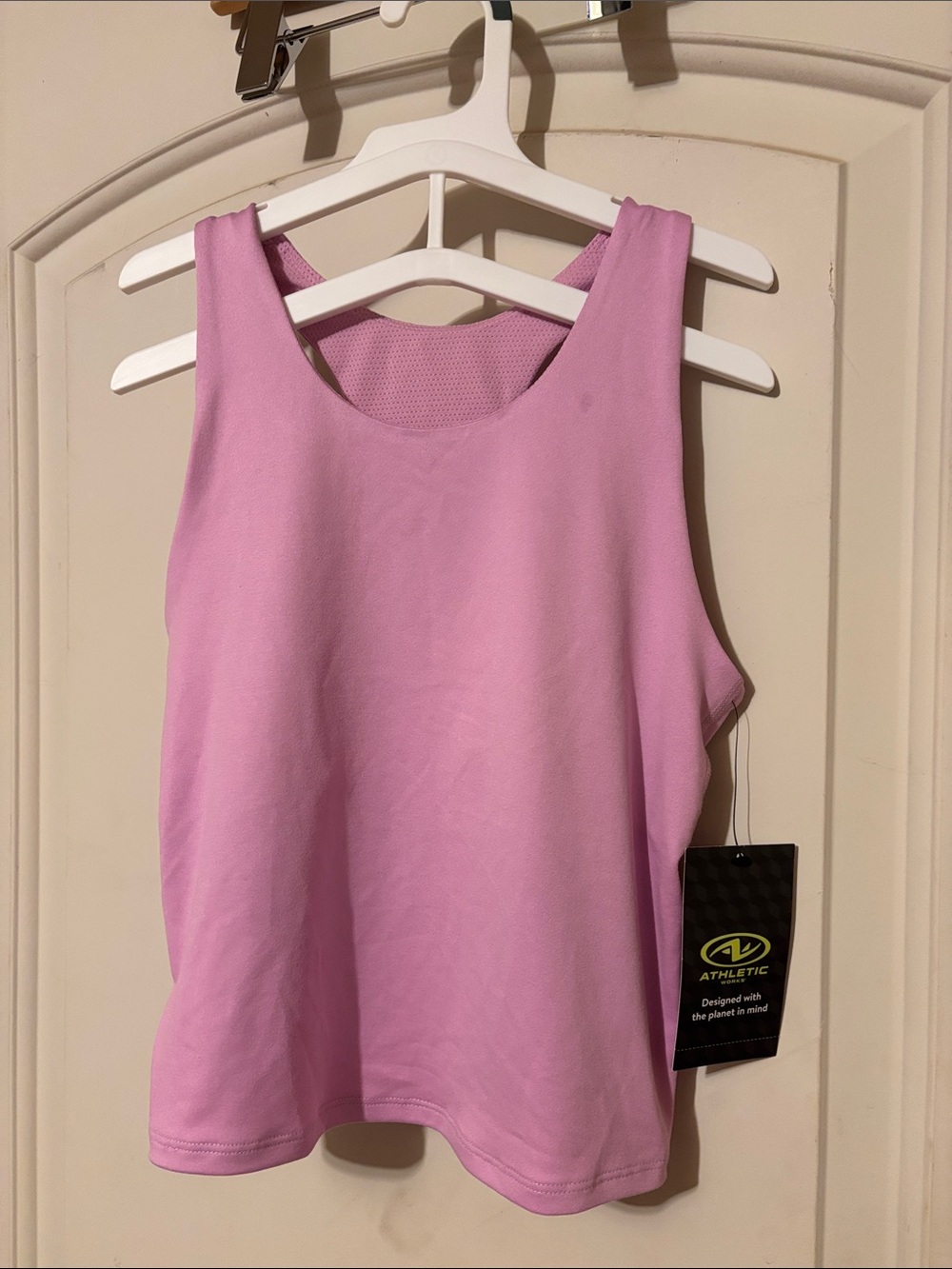 Athletic Works GIRLS 10-12 Light Pink Racerback Tank Top